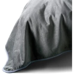 Allisandro Extra Soft Micro Fleece With Sherpa Triple Layer Tech Waterproof Cat & Dog Blanket, Dark Grey -Blue Buffalos Shop 703486 PT8. AC SS1800 V1668186882