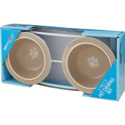 PetRageous Designs Toftee's Paws Double Diner Elevated Pet Bowls -Blue Buffalos Shop 70368 PT3. AC SS1800 V1539704637
