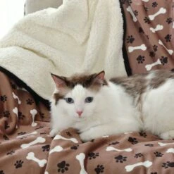 HappyCare Textiles Advanced Pets Waterproof Cat & Dog Blanket, 50x60-in -Blue Buffalos Shop 715854 PT4. AC SS1800 V1669663044