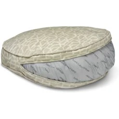 Bark And Slumber Biscuit Plush Round Eco Friendly Fabric Lounger Dog Bed -Blue Buffalos Shop 717094 PT2. AC SS1800 V1669667062
