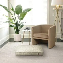 Bark And Slumber Biscuit Plush Eco Friendly Fabric Lounger Dog Bed -Blue Buffalos Shop 717110 PT6. AC SS1800 V1671475211