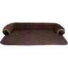 HappyCare Textiles Fleece Plush Sofa Bed & Furniture Protector, Brown -Blue Buffalos Shop 717294 MAIN. AC SS1800 V1669657939