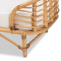 Bali & Pari Marcy Rattan With Cushion Dog & Cat Bed, Natural Brown & White -Blue Buffalos Shop 725246 PT4. AC SS1800 V1669911318