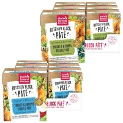 The Honest Kitchen Butcher Block Pate Chicken & Super Greens Pate Wet Dog Food & The Honest Kitchen Butcher Block Pate Turkey & Autumn Veggies Pate Wet Dog Food