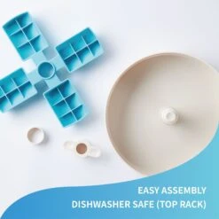 Pet Dream House SPIN Interactive Windmill Style Easy Level Slow Feeder Dog Bowl, Blue -Blue Buffalos Shop 731870 PT5. AC SS1800 V1678737924