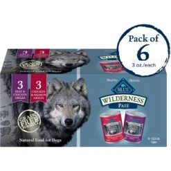 Blue Buffalo Wilderness Beef & Salmon Variety Pack Wet Dog Food