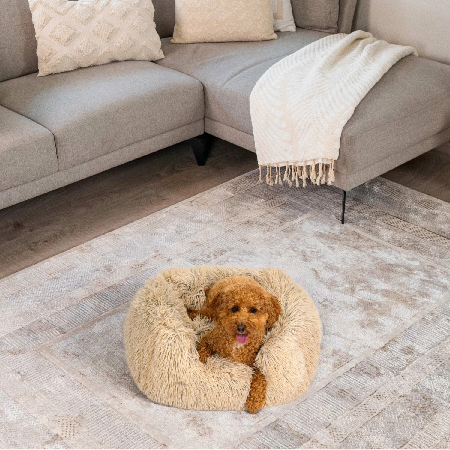 Best Friends By Sheri Soothe & Snooze Lounge Shag Rectangular Orthopedic Bolster Dog Bed 3 Best Friends By Sheri Soothe & Snooze Lounge Shag Rectangular Orthopedic Bolster Dog Bed