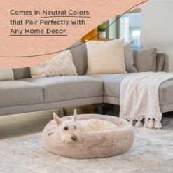 Best Friends By Sheri SnuggleSoft Faux Rabbit Fur Orthopedic Bolster Cat & Dog Bed -Blue Buffalos Shop 738350 PT5. AC SS1800 V1670880361