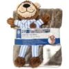 American Kennel Club AKC Dog Blanket & Plush Bear Set -Blue Buffalos Shop 738574 MAIN. AC SS1800 V1678292833
