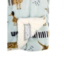 ASPCA Breeds Pattern Embossed Dog & Cat Blanket -Blue Buffalos Shop 738622 PT3. AC SS1800 V1672930484