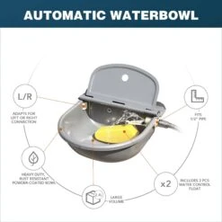 Win World Gazebo Automatic Dog & Cat Feeder, Grey, Large -Blue Buffalos Shop 740734 PT3. AC SS1800 V1671222466