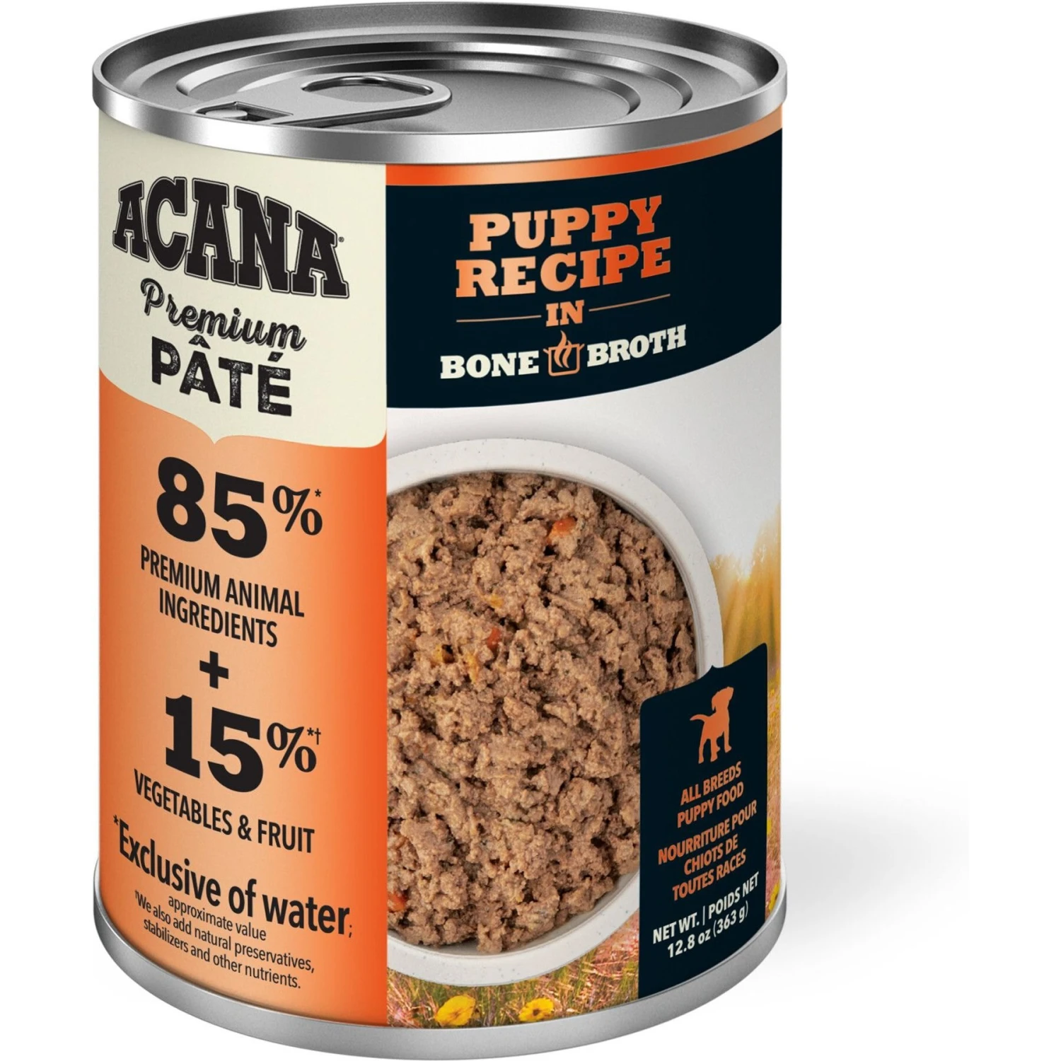 ACANA Premium Pate Puppy Recipe In Bone Broth Grain-Free Wet Dog Food 4 ACANA Premium Pate Puppy Recipe In Bone Broth Grain-Free Wet Dog Food - Image 2