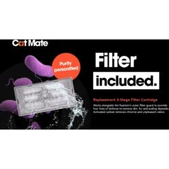 Cat Mate Plastic Dog & Cat Fountain, 67.6-oz -Blue Buffalos Shop 75264 PT3. AC SS1800 V1663712784