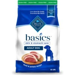 Blue Buffalo Basics Skin & Stomach Care Grain-Free Formula Duck & Potato Recipe Adult Dry Dog Food