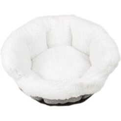 Archstone Pets Round Glove Cat & Dog Bed, Gray