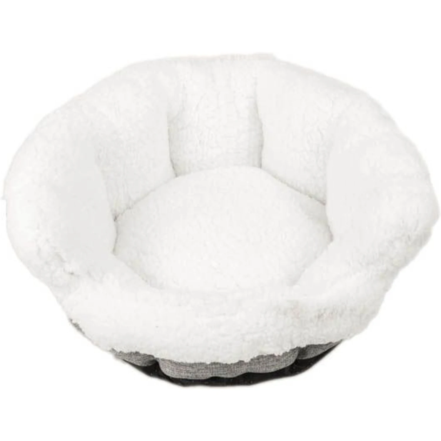 Archstone Pets Round Glove Cat & Dog Bed, Gray 3 Archstone Pets Round Glove Cat & Dog Bed, Gray
