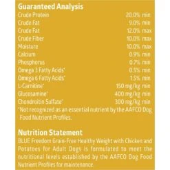Blue Buffalo Freedom Adult Healthy Weight Chicken Recipe Grain-Free Dry Dog Food 17 Blue Buffalo Freedom Adult Healthy Weight Chicken Recipe Grain-Free Dry Dog Food -Blue Buffalos Shop 75713 PT8. AC SS1800 V1649124382