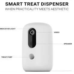 INSTACHEW Purechew Snack Cat & Dog Treat Dispenser, HD Camera, White -Blue Buffalos Shop 757678 PT6. AC SS1800 V1694792212