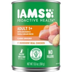 Iams ProActive Health Classic Ground With Chicken & Whole Grain Rice Adult Wet Dog Food & Iams ProActive Health Chunks In Gravy Beef, Rice, Carrots & Green Beans Flavor Adult Wet Dog Food -Blue Buffalos Shop 761486 PT1. AC SS1800 V1674594877