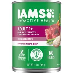 Iams ProActive Health Classic Ground With Chicken & Whole Grain Rice Adult Wet Dog Food & Iams ProActive Health Chunks In Gravy Beef, Rice, Carrots & Green Beans Flavor Adult Wet Dog Food -Blue Buffalos Shop 761486 PT5. AC SS1800 V1674599341