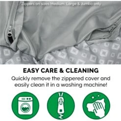 FurHaven Plush & Diamond Print Calming Donut Dog Bed 15 FurHaven Plush & Diamond Print Calming Donut Dog Bed -Blue Buffalos Shop 768694 PT6. AC SS1800 V1691438122