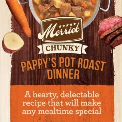 Merrick Chunky Grain-Free Wet Dog Food Pappy's Pot Roast Dinner -Blue Buffalos Shop 77010 PT3. AC SS1800 V1643409682