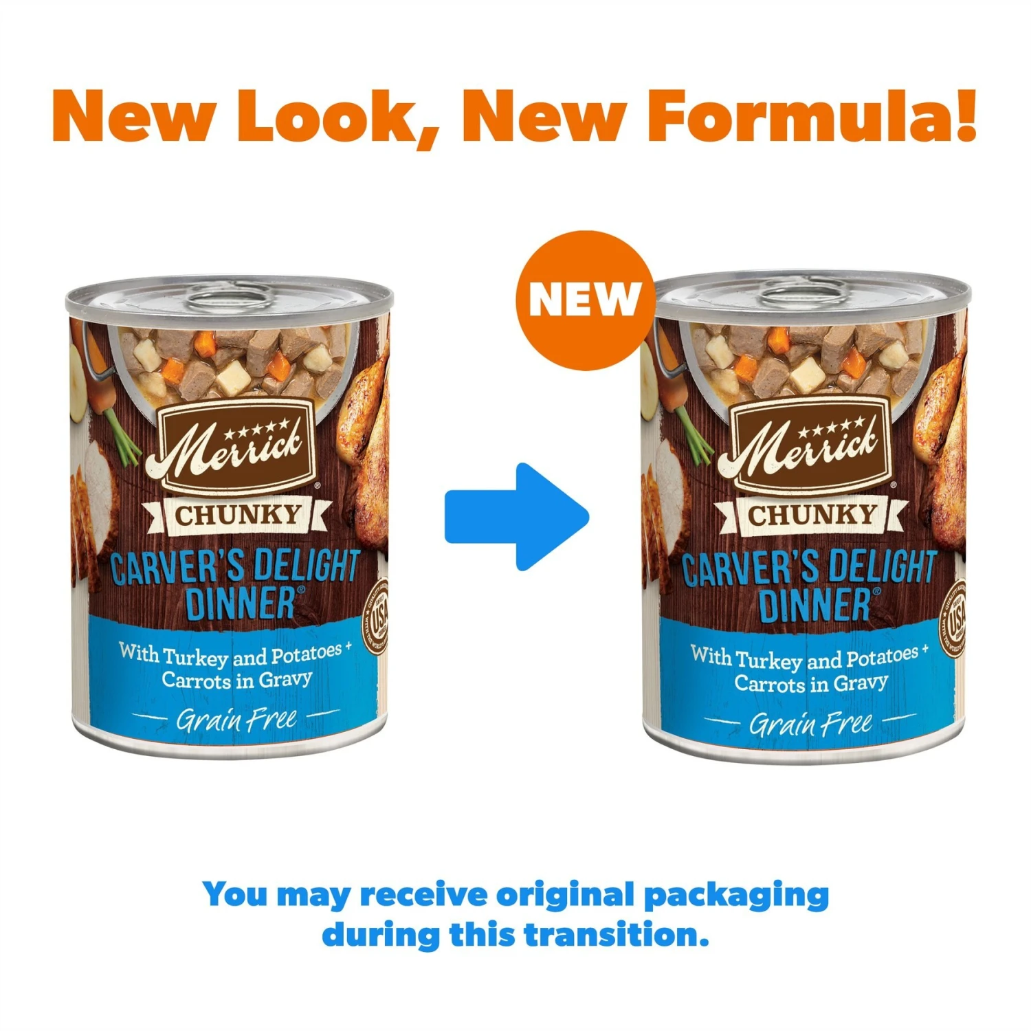 Merrick Chunky Grain-Free Wet Dog Food Carvers Delight Dinner 4 Merrick Chunky Grain-Free Wet Dog Food Carvers Delight Dinner - Image 2