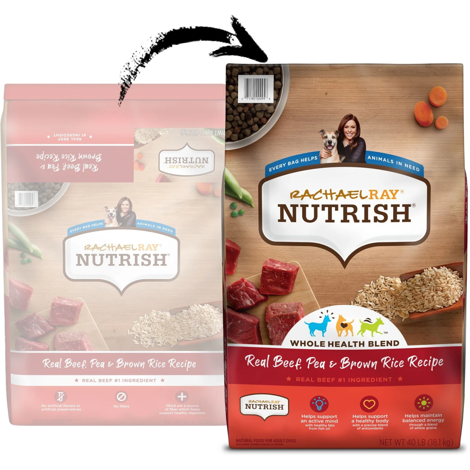 Rachael Ray Nutrish Real Beef, Pea, & Brown Rice Recipe Dry Dog Food 4 Rachael Ray Nutrish Real Beef, Pea, & Brown Rice Recipe Dry Dog Food - Image 2