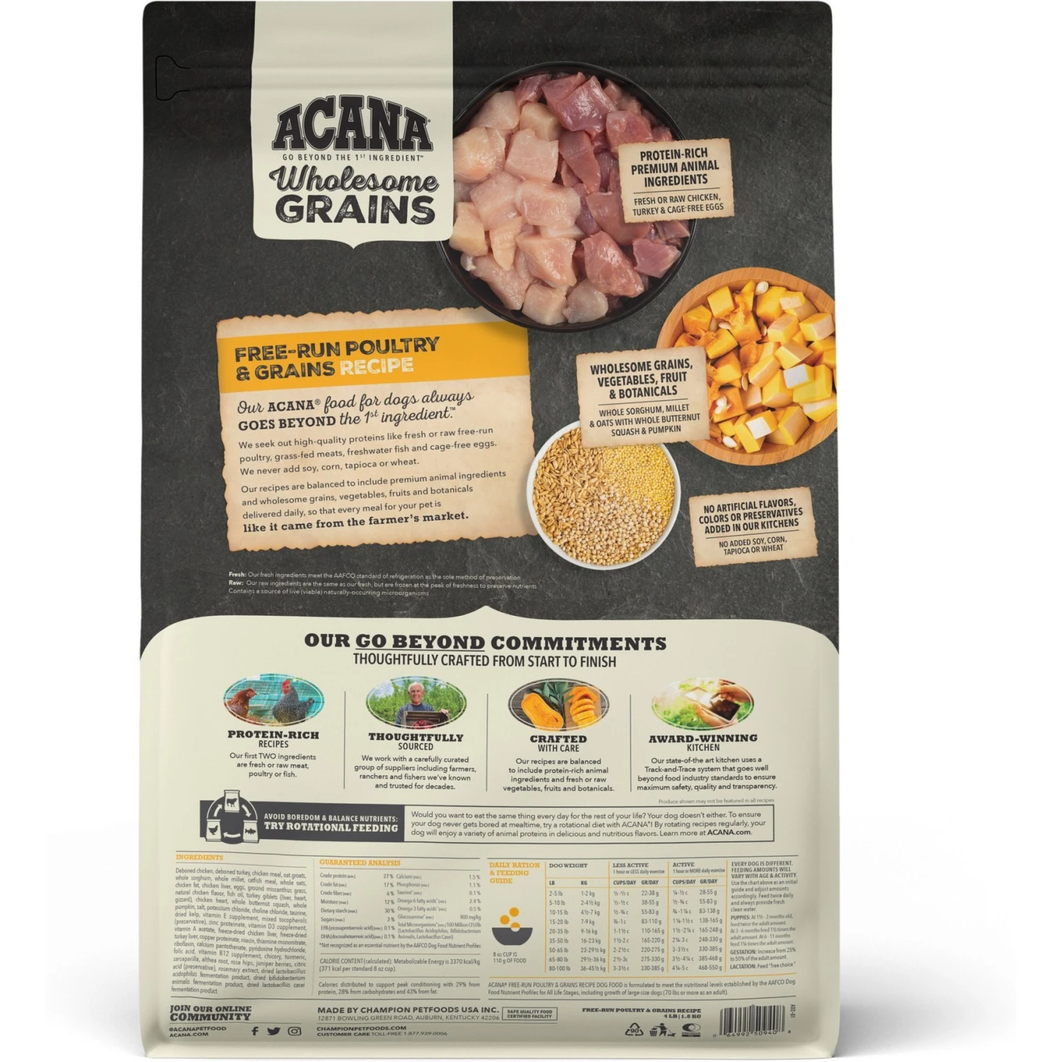 ACANA Premium Chunks Poultry Recipe In Bone Broth Grain-Free Wet Dog Food, 12.8-oz Can, Case Of 12 & ACANA Free-Run Poultry Recipe + Wholesome Grains Dry Dog Food 9 ACANA Premium Chunks Poultry Recipe In Bone Broth Grain-Free Wet Dog Food, 12.8-oz Can, Case Of 12 & ACANA Free-Run Poultry Recipe + Wholesome Grains Dry Dog Food - Image 7