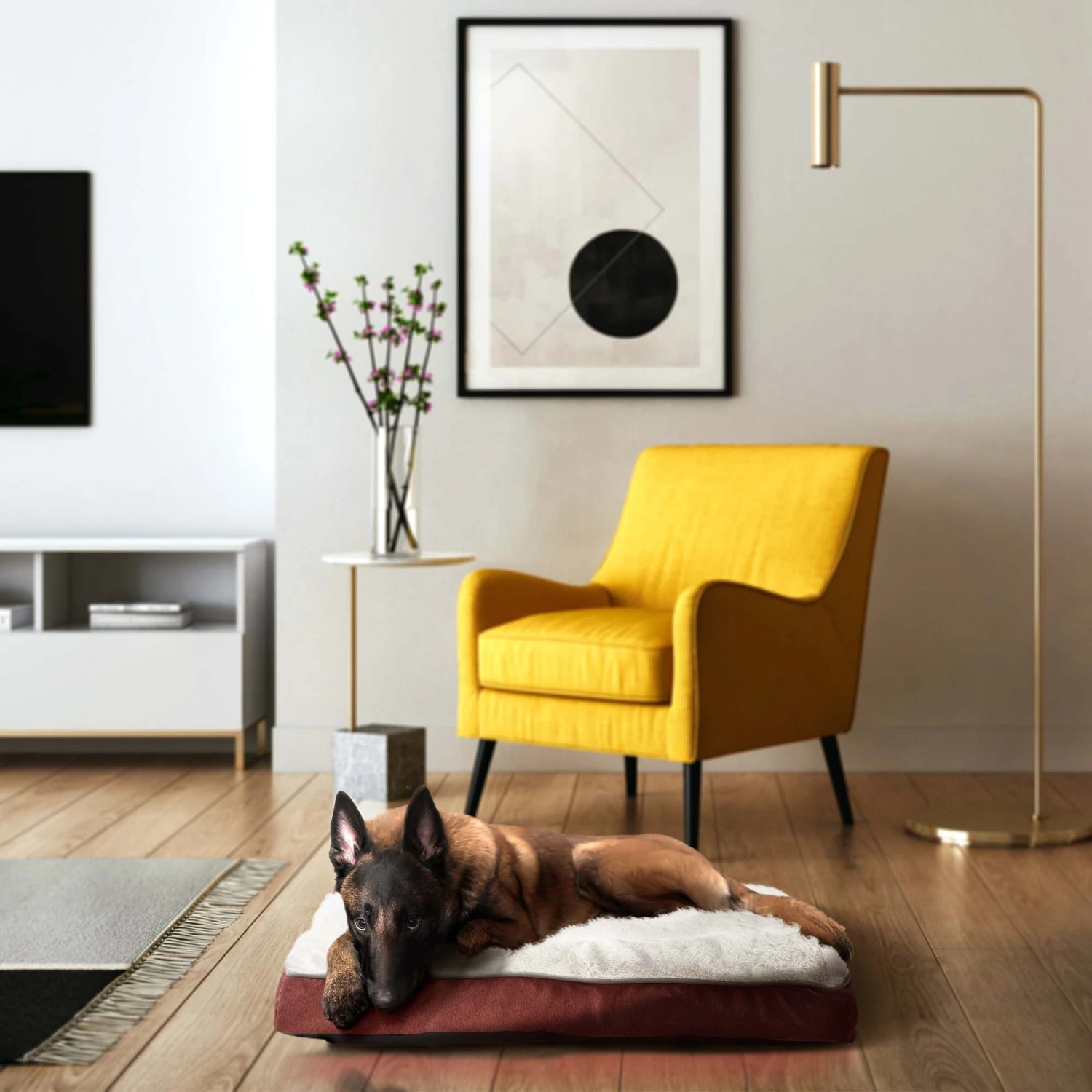 Max & Marlow Plush Mat Lounger Cat & Dog Bed 3 Max & Marlow Plush Mat Lounger Cat & Dog Bed