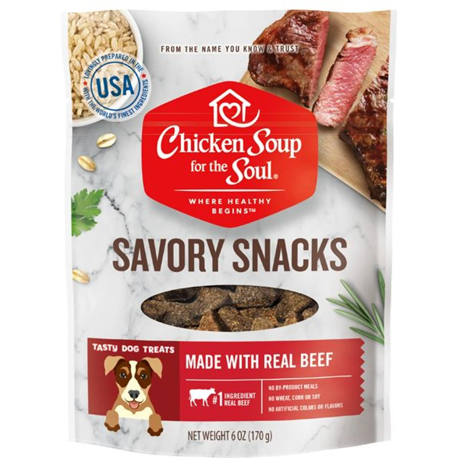 Chicken Soup For The Soul Chicken, Turkey, & Brown Rice Recipe Dry Dog Food & Chicken Soup For The Soul Savory Snacks Beef Dog Treat 8 Chicken Soup For The Soul Chicken, Turkey, & Brown Rice Recipe Dry Dog Food & Chicken Soup For The Soul Savory Snacks Beef Dog Treat - Image 6