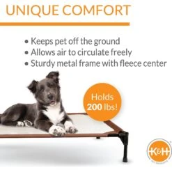 K&H Pet Products Self-Warming Elevated Dog Bed -Blue Buffalos Shop 78467 PT2. AC SS1800 V1607159826