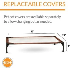 K&H Pet Products Self-Warming Elevated Dog Bed -Blue Buffalos Shop 78467 PT4. AC SS1800 V1607135826