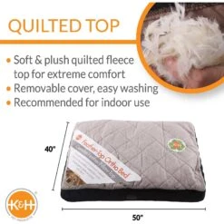K&H Pet Products Feather-Top Orthopedic Pillow Dog Bed, Charcoal 10 K&H Pet Products Feather-Top Orthopedic Pillow Dog Bed, Charcoal -Blue Buffalos Shop 78519 PT1. AC SS1800 V1637629350