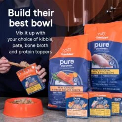 CANIDAE PURE 2-in-1 Goodness Pate Recipe Real Salmon & Sweet Potatoes In Bone Broth Wet Dog Food, 11.5-oz Box, Case Of 6 -Blue Buffalos Shop 787110 PT6. AC SS1800 V1678479804