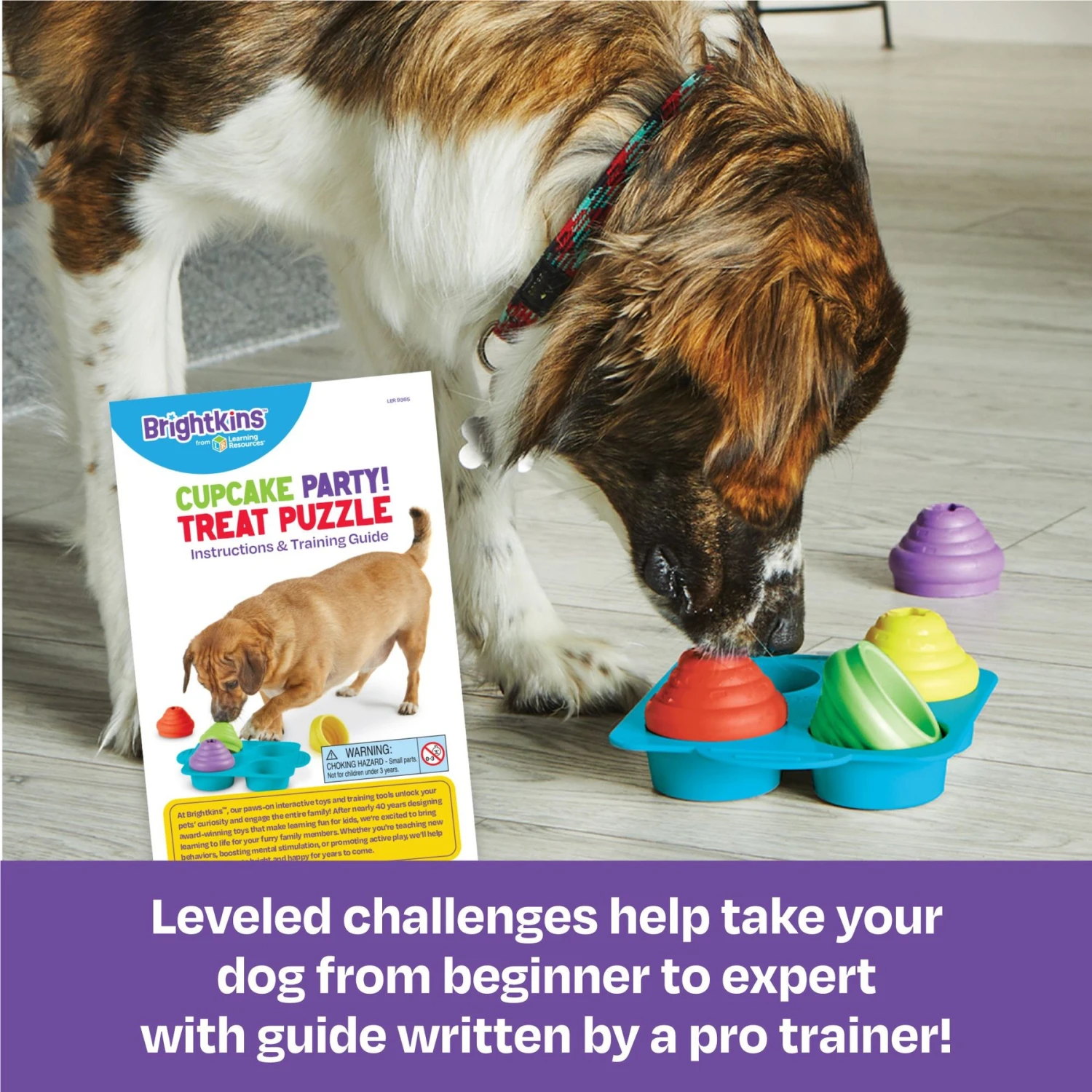 Brightkins Cupcake Party! Puzzle Treat Dog Toy 5 Brightkins Cupcake Party! Puzzle Treat Dog Toy - Image 3