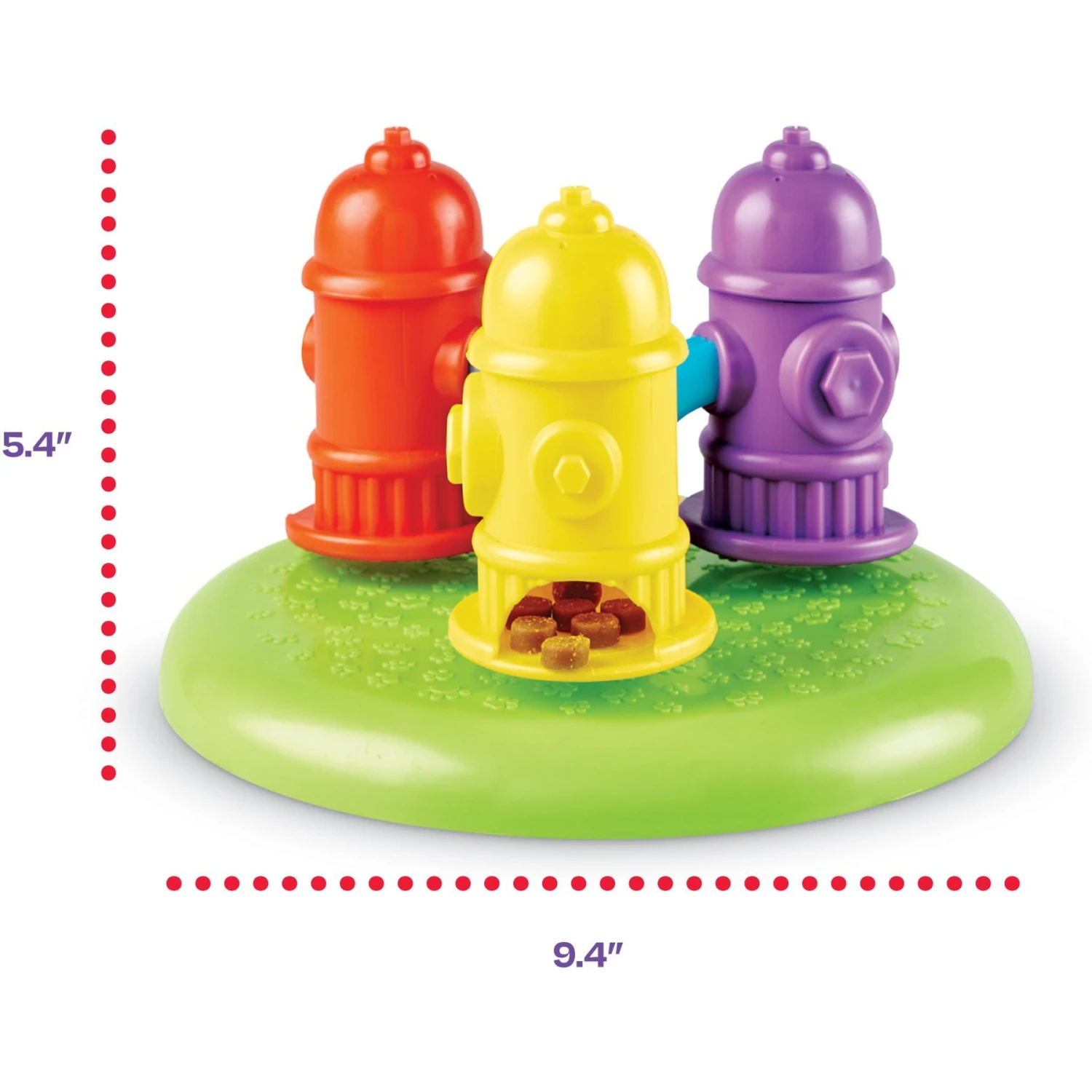 Brightkins Spinning Hydrants Treat Puzzle Dog Toy 4 Brightkins Spinning Hydrants Treat Puzzle Dog Toy - Image 2