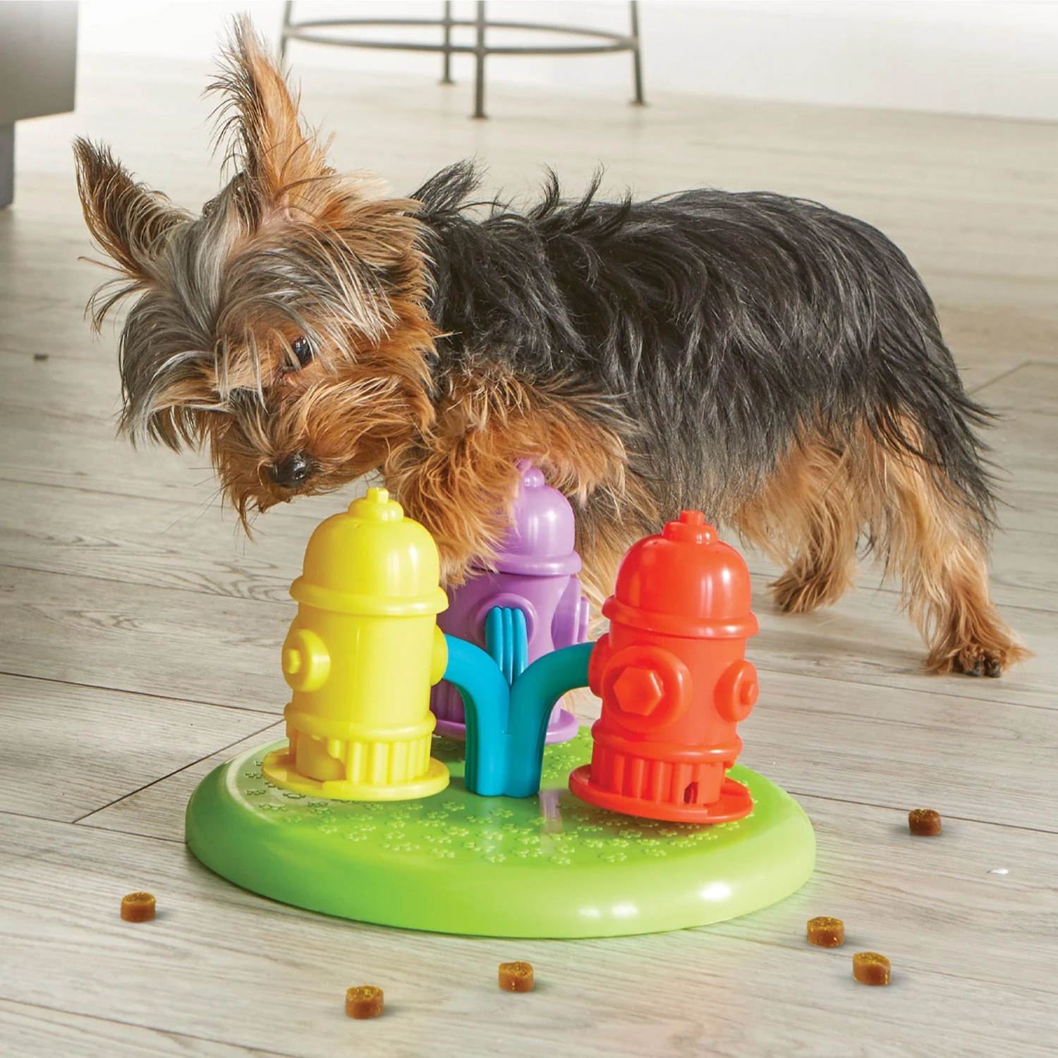Brightkins Spinning Hydrants Treat Puzzle Dog Toy 6 Brightkins Spinning Hydrants Treat Puzzle Dog Toy - Image 4