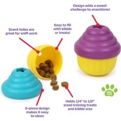 Brightkins Small Cupcake Treat Dispenser Dog Toy -Blue Buffalos Shop 805438 PT2. AC SS1800 V1678999227