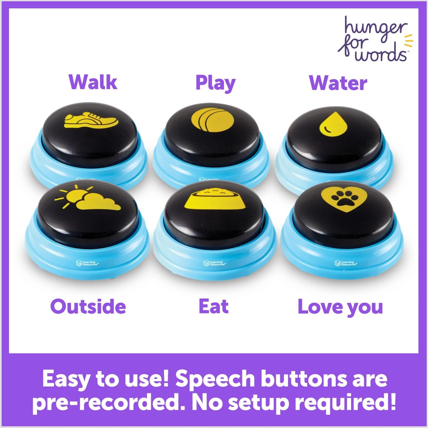 Hunger For Words Talking Pet Essential Words Dog Toy 4 Hunger For Words Talking Pet Essential Words Dog Toy - Image 2