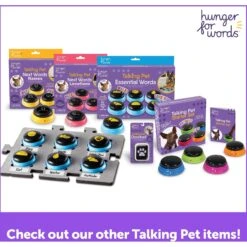 Hunger For Words Talking Pet Doorbell Dog Toy -Blue Buffalos Shop 805598 PT4. AC SS1800 V1684347962