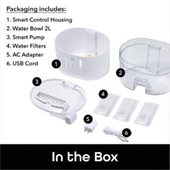 Geeni PetConnect UV Sterilized Circulating Water Smart Dog & Cat Fountain, 2-L 16 Geeni PetConnect UV Sterilized Circulating Water Smart Dog & Cat Fountain, 2-L -Blue Buffalos Shop 811790 PT6. AC SS1800 V1688759865