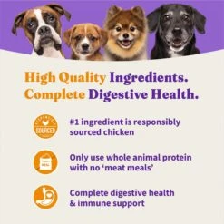 Halo Holistic Complete Digestive Health Grain-Free Chicken & Sweet Potato Recipe Senior Dry Dog Food -Blue Buffalos Shop 812982 PT4. AC SS1800 V1681998749
