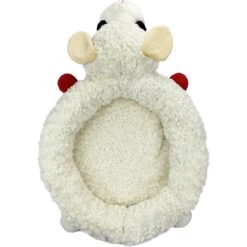 Multipet Lamb Chop Bolster Cat & Dog Bed With Removable Cover -Blue Buffalos Shop 821390 PT2. AC SS1800 V1684329699