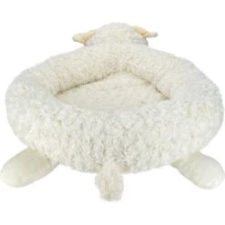 Multipet Lamb Chop Bolster Cat & Dog Bed With Removable Cover -Blue Buffalos Shop 821390 PT3. AC SS1800 V1684329693