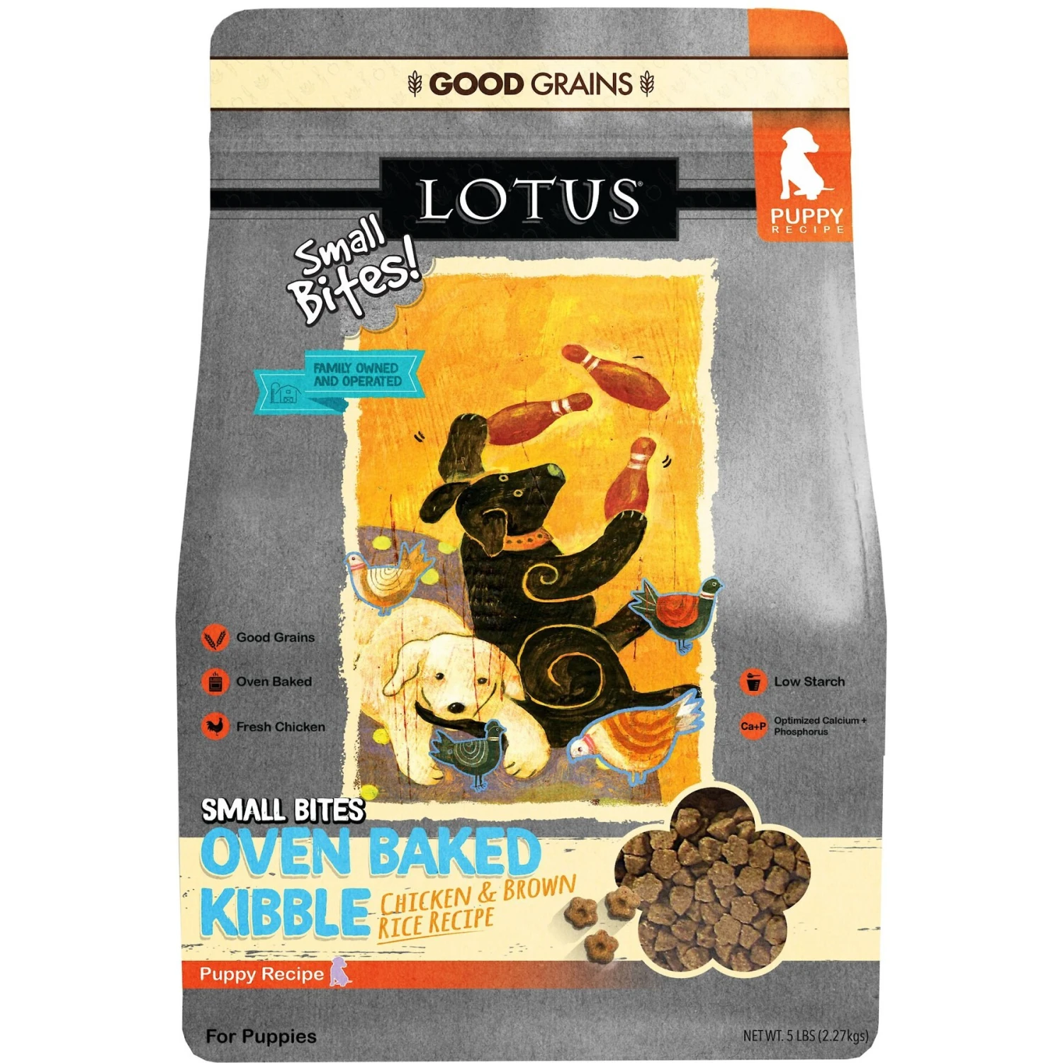 Lotus Oven-Baked Chicken Small Bites Recipe Puppy Dry Dog Food 3 Lotus Oven-Baked Chicken Small Bites Recipe Puppy Dry Dog Food