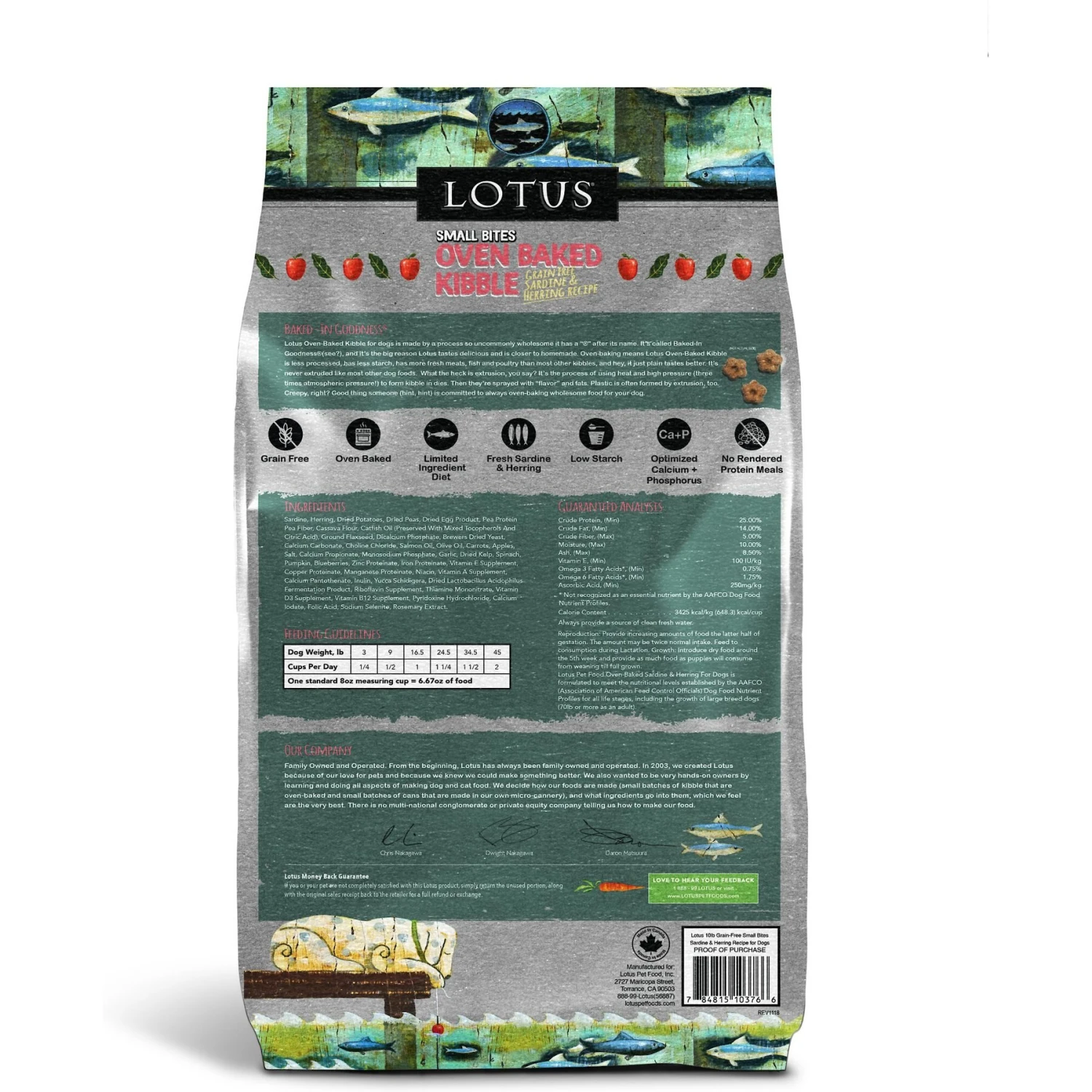 Lotus Oven-Baked Small Bites Grain-Free Sardine & Herring Recipe Dry Dog Food 3 Lotus Oven-Baked Small Bites Grain-Free Sardine & Herring Recipe Dry Dog Food - Image 2