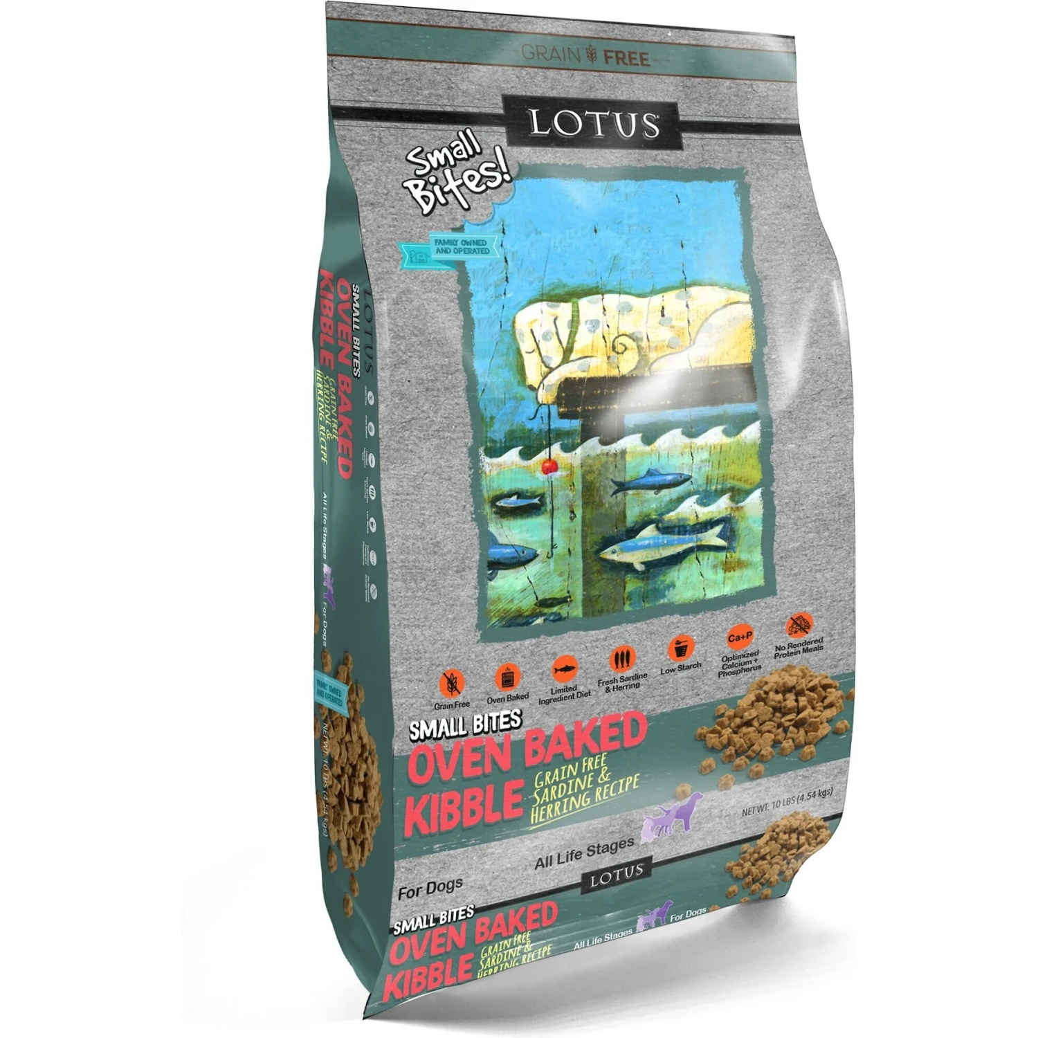 Lotus Oven-Baked Small Bites Grain-Free Sardine & Herring Recipe Dry Dog Food 4 Lotus Oven-Baked Small Bites Grain-Free Sardine & Herring Recipe Dry Dog Food - Image 3