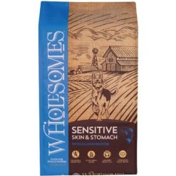 Wholesomes Sensitive Skin & Stomach With Lamb Protein Dry Dog Food, 30-lb Bag & Wholesomes Sensitive Skin & Stomach With Salmon Protein Dry Dog Food, 30-lb Bag -Blue Buffalos Shop 823030 PT5. AC SS1800 V1680788369