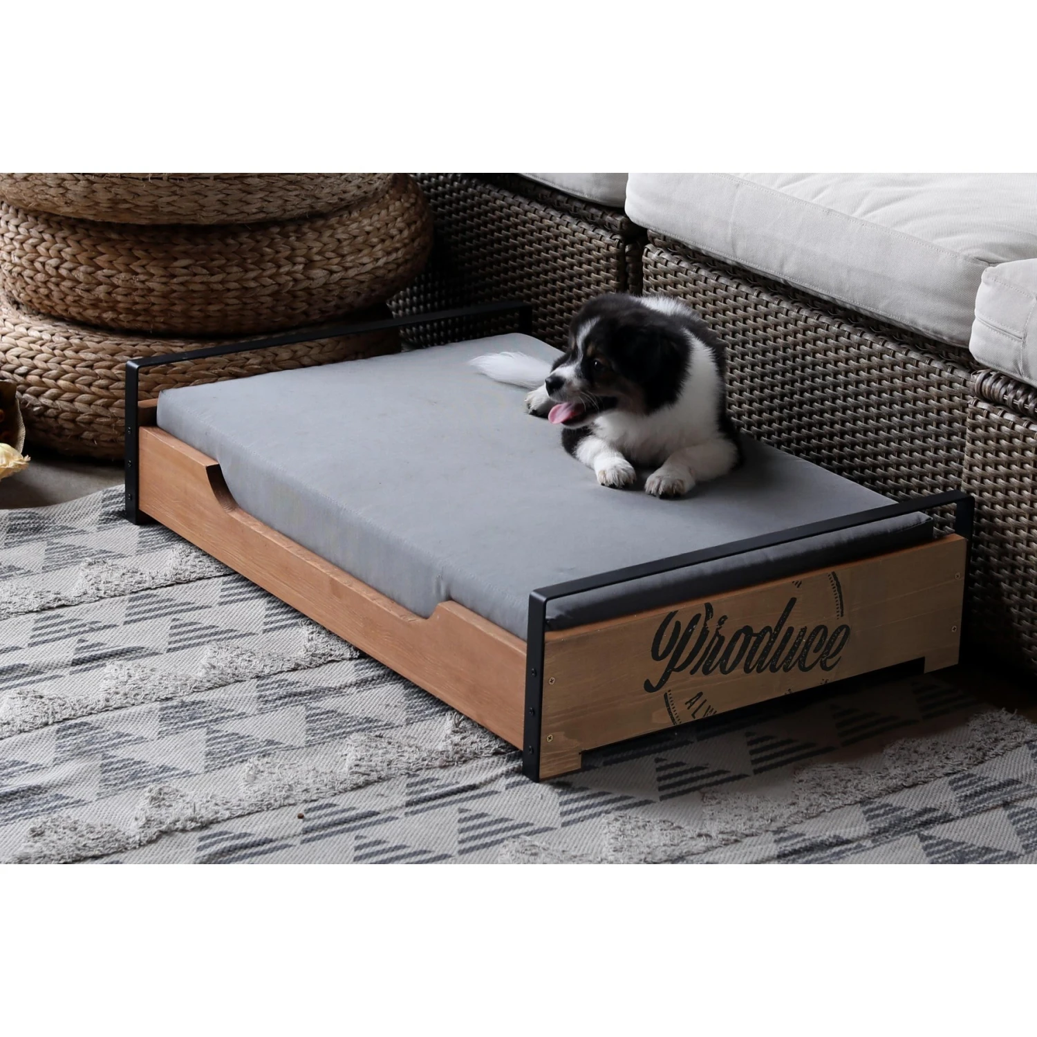 ZooVilla Country Crate Dog Bed, Brown, Medium 5 ZooVilla Country Crate Dog Bed, Brown, Medium - Image 3